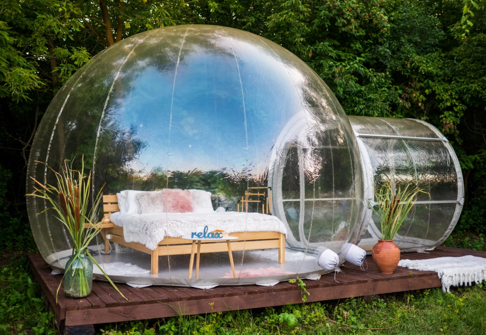 bubble tents glamping